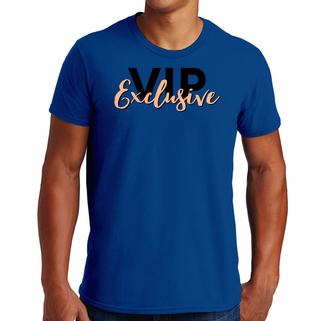 Mens Graphic T-shirt Vip Exclusive Black and Beige - Affirmation - Mens