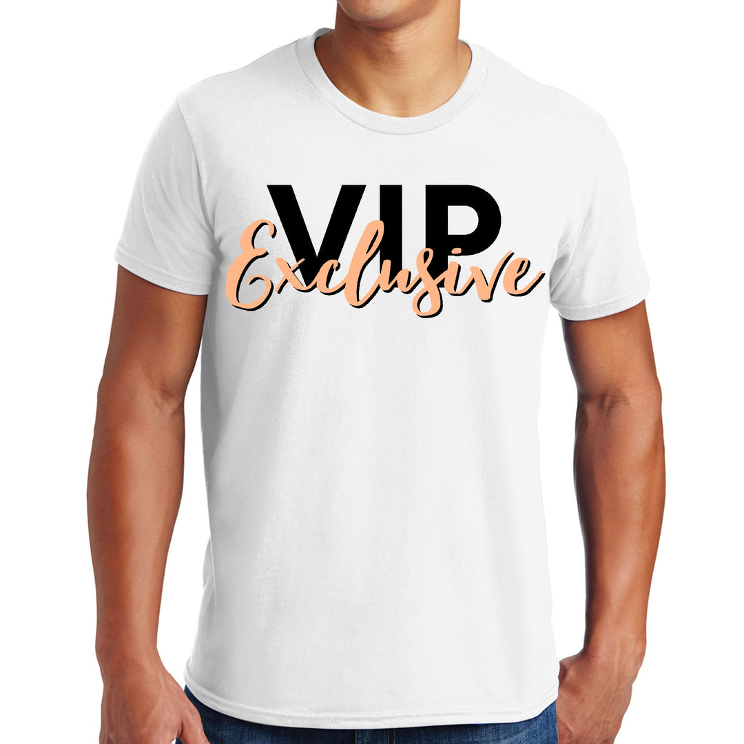 Mens Graphic T-shirt Vip Exclusive Black And Beige - Affirmation - Mens