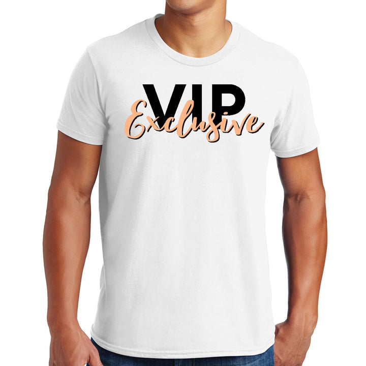 Mens Graphic T-shirt Vip Exclusive Black and Beige - Affirmation - Mens