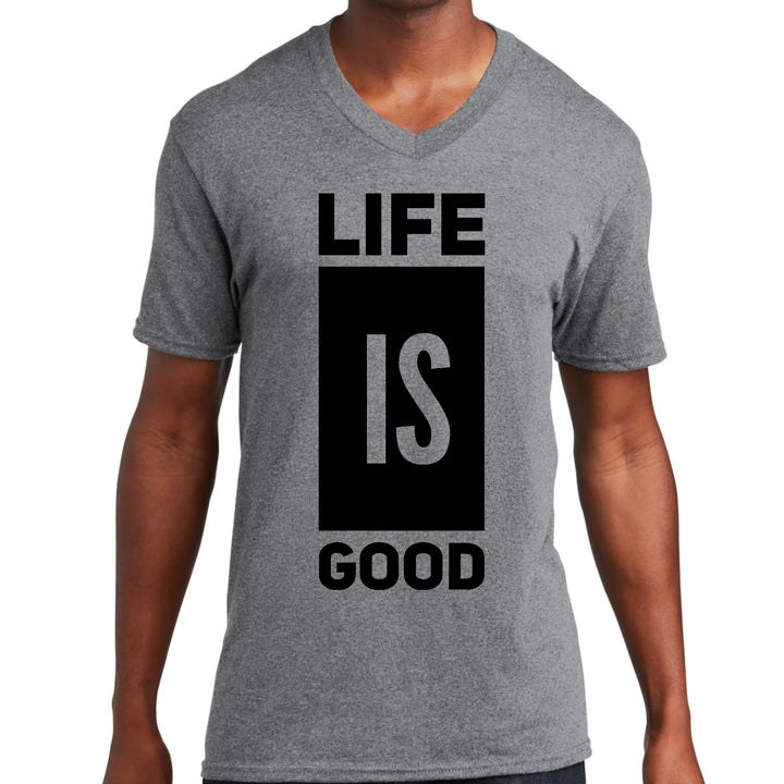 Mens Graphic V-neck T-shirt Life is Good - Mens | T-Shirts | V-Neck