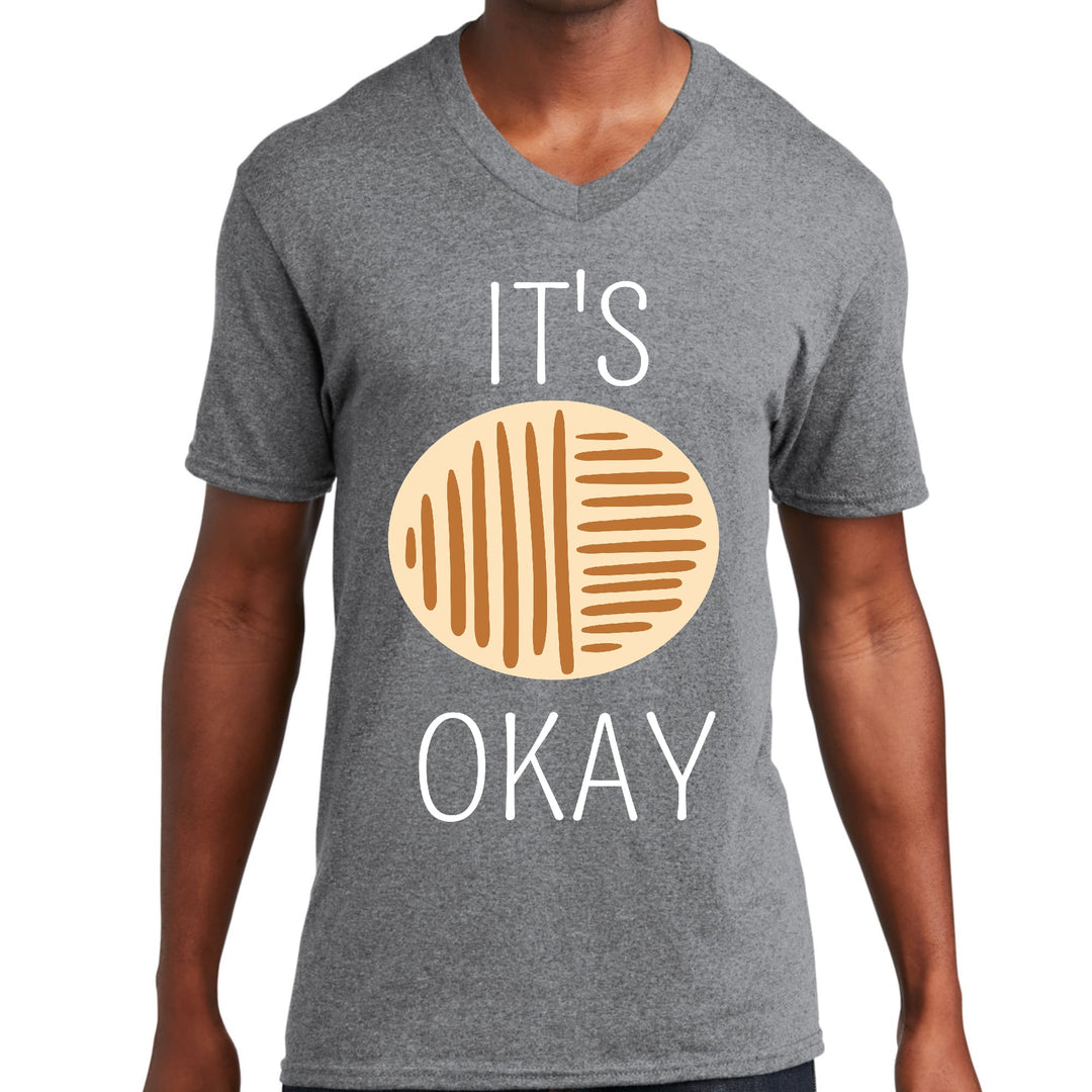 Mens Graphic V-neck T-shirt Say it Soul its Okay - Unisex | T-Shirts | V-Neck