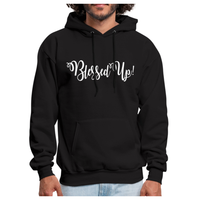 Mens Hoodie - Pullover Hooded Sweatshirt - Graphic/blessed Up - Mens | Hoodies