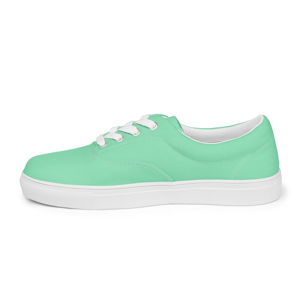 Mens Lace-up Canvas Shoes Seafoam Green