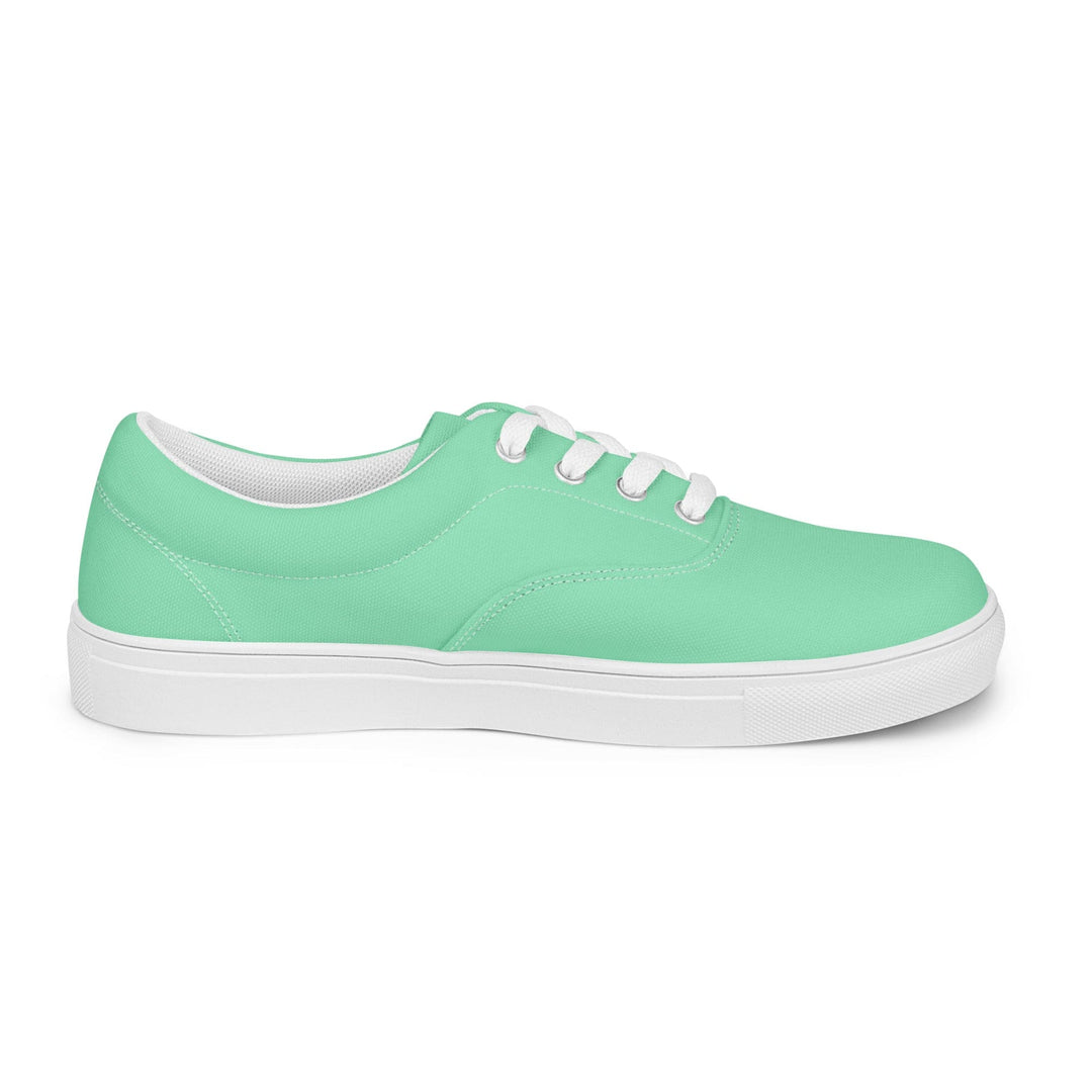 Mens Lace-up Canvas Shoes Seafoam Green