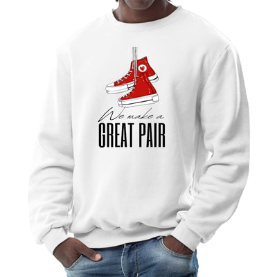 Mens Long Sleeve Graphic Sweatshirt Say It Soul We Make a Great Pair, - Mens