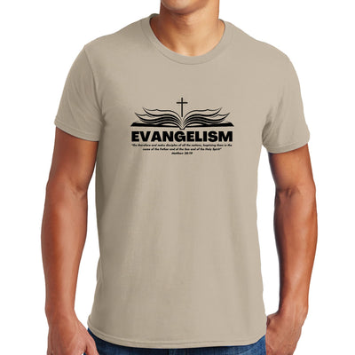 Mens Performance T - shirt Evangelism - Go Therefore And Make Disciples | T