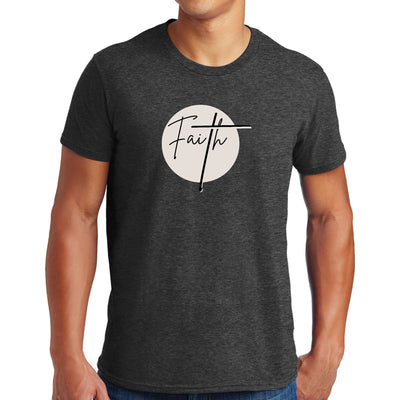 Mens Performance T - shirt Faith Print - T - Shirts