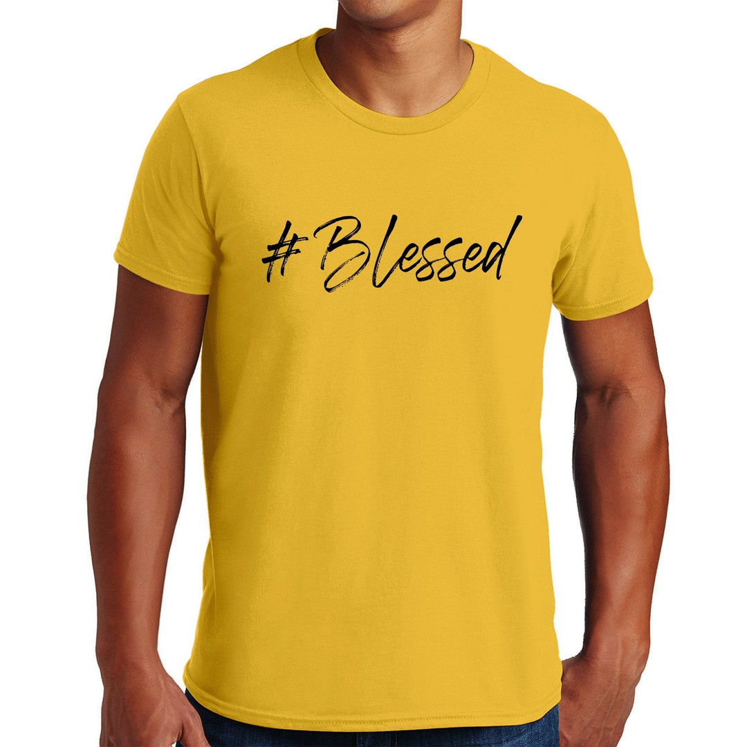 Mens Short Sleeve Graphic T-shirt #blessed - Mens | T-Shirts | Front/Back