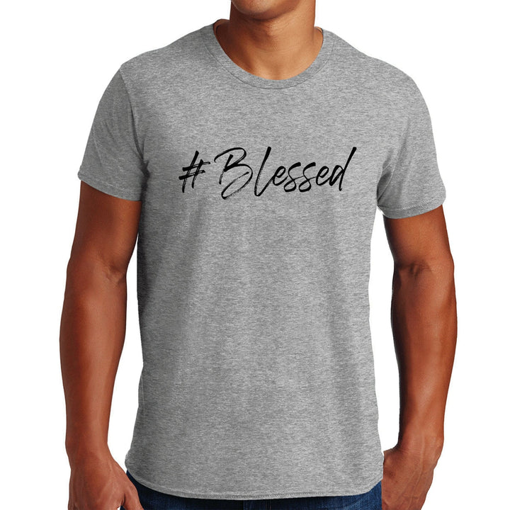 Mens Short Sleeve Graphic T-shirt #blessed - Mens | T-Shirts | Front/Back