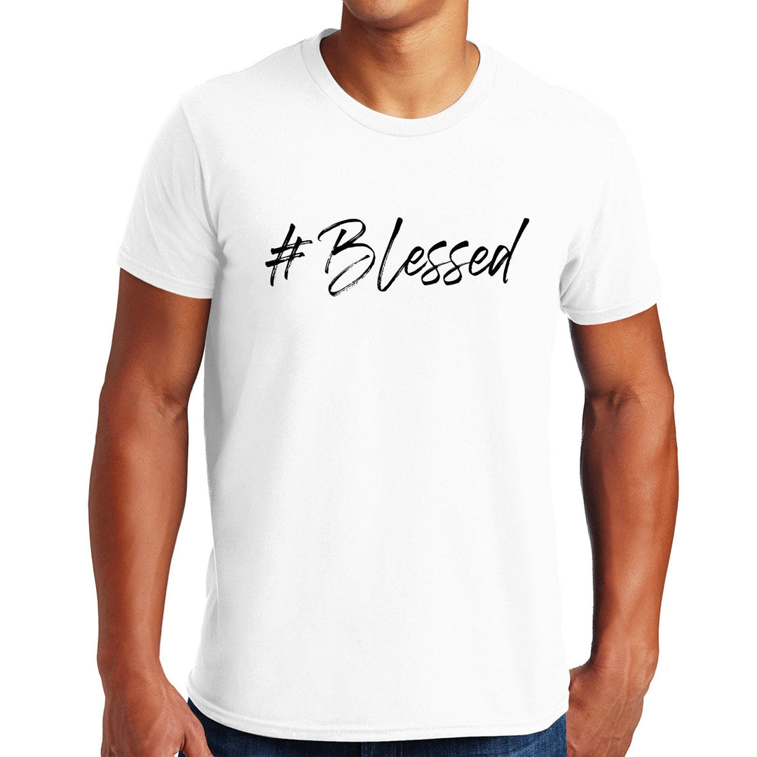 Mens Short Sleeve Graphic T-shirt #blessed - Mens | T-Shirts | Front/Back