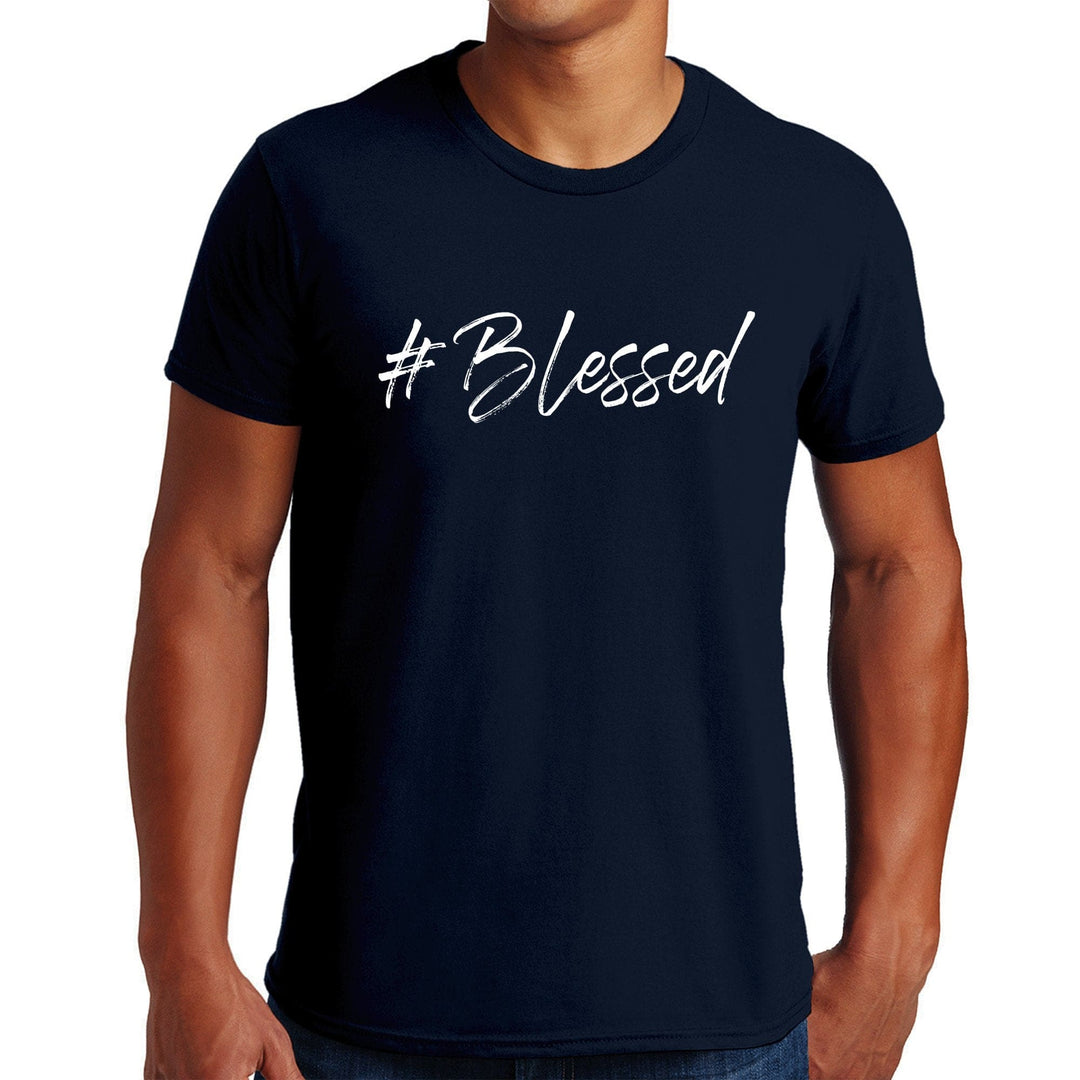 Mens Short Sleeve Graphic T-shirt #blessed - Mens | T-Shirts | Front/Back