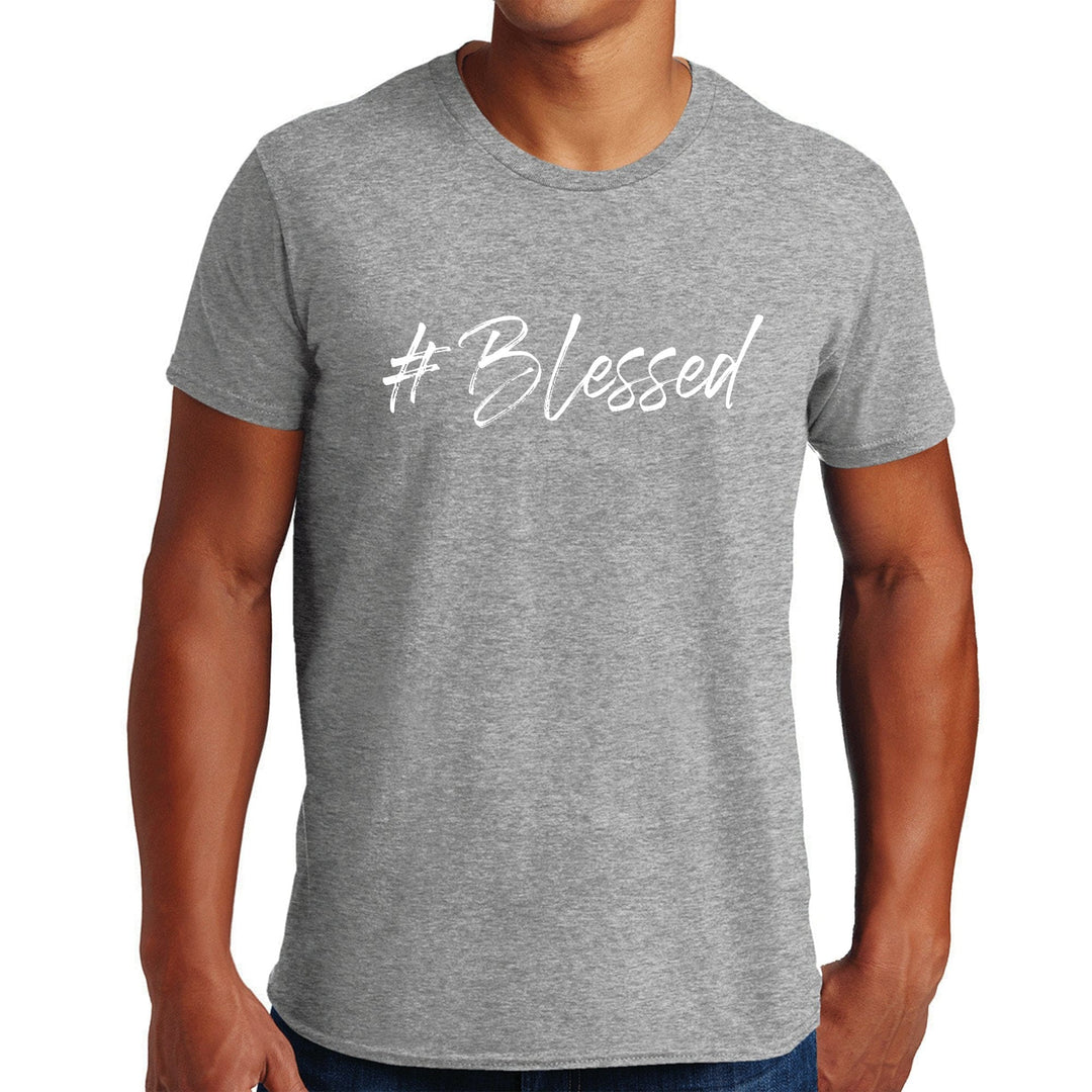 Mens Short Sleeve Graphic T-shirt #blessed - Mens | T-Shirts | Front/Back