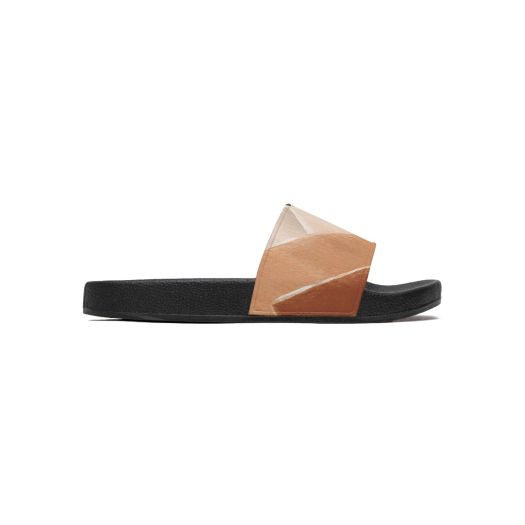 Mens Slide Sandals - Rust Stone Print 41162 - Mens | Slides