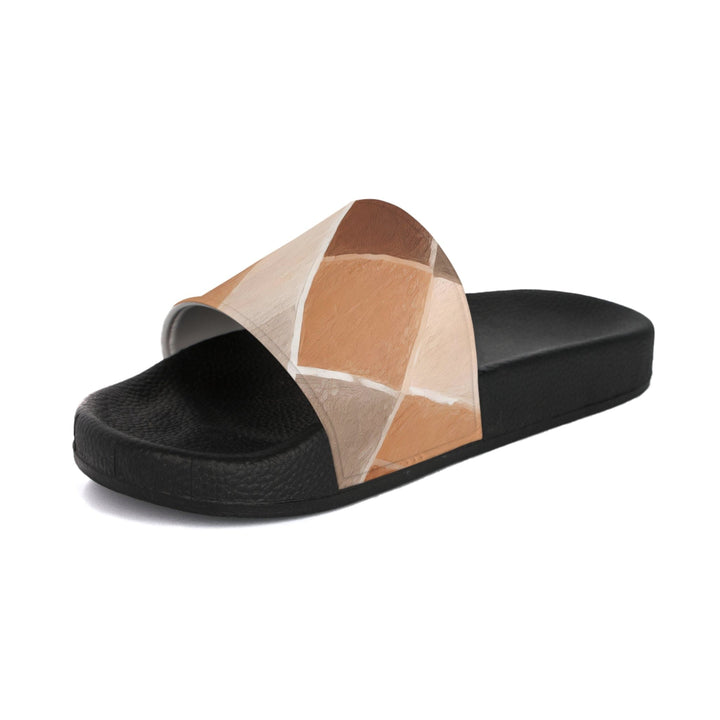 Mens Slide Sandals - Rust Stone Print 41162 - Mens | Slides