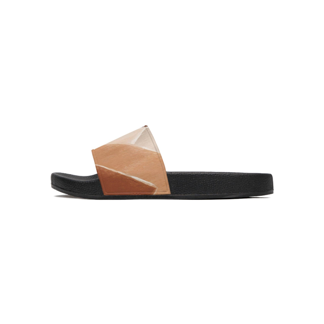 Mens Slide Sandals - Rust Stone Print 41162 - Mens | Slides