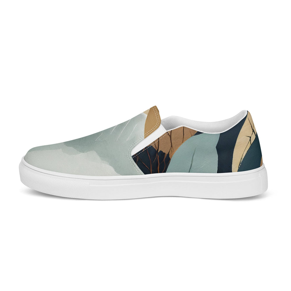 Mens Slip-on Canvas Shoes Boho Style Print 3698