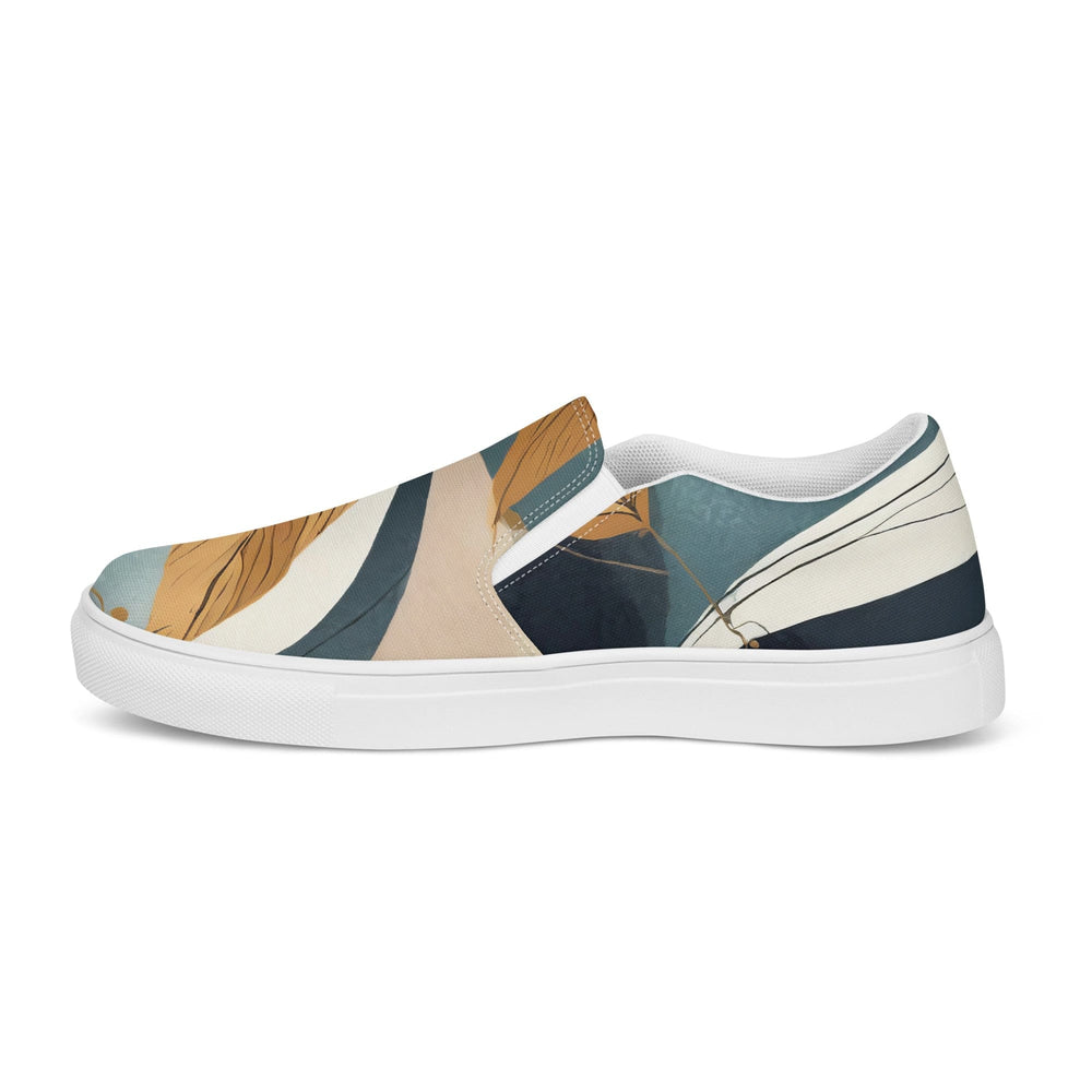 Mens Slip-on Canvas Shoes Boho Style Print 38274