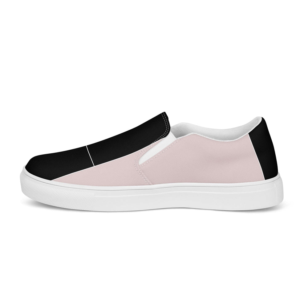 Men’s Slip-on Canvas Shoes Pastel Colorblock Pink/black/blue - Mens | Sneakers