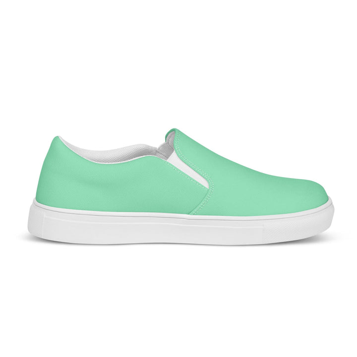 Mens Slip-on Canvas Shoes Seafoam Green