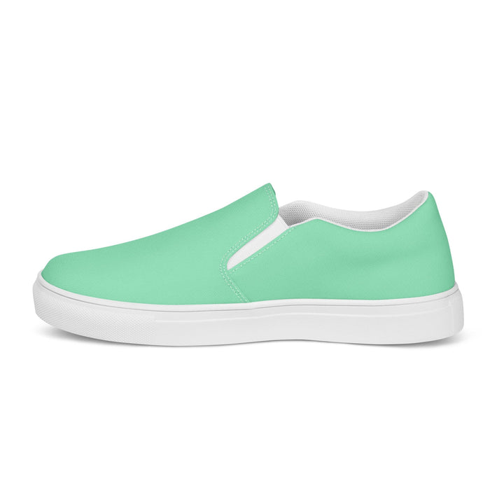 Mens Slip-on Canvas Shoes Seafoam Green