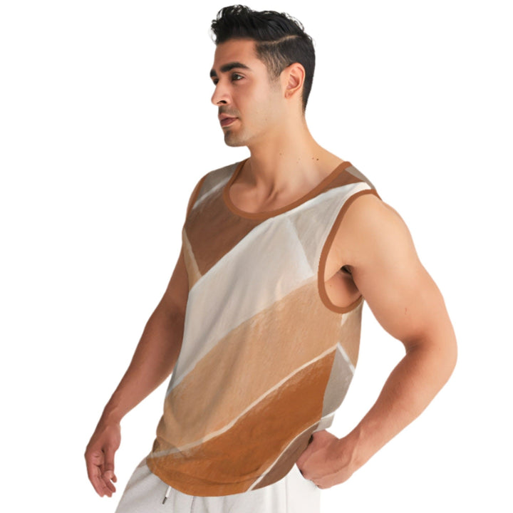 Mens Sport Tank Top Abstract Stone Pattern - Mens | Tank Tops | AOP