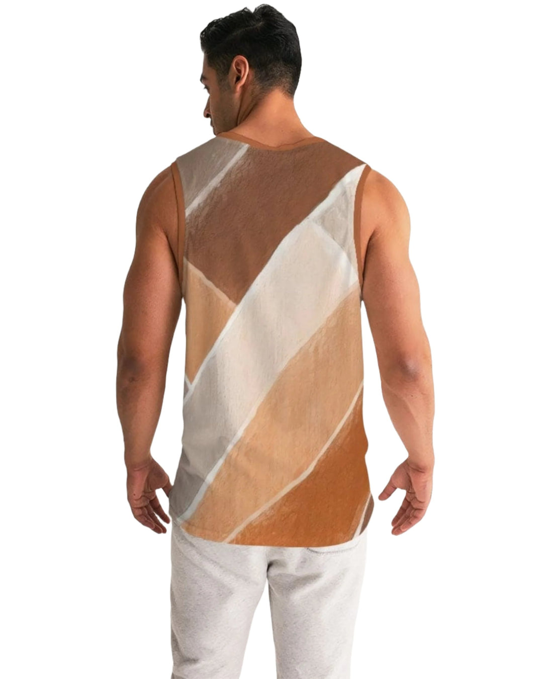 Mens Sport Tank Top Abstract Stone Pattern - Mens | Tank Tops | AOP