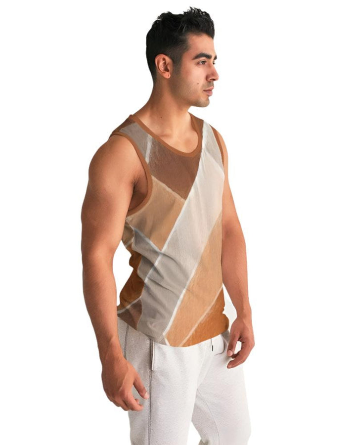 Mens Sport Tank Top Abstract Stone Pattern - Mens | Tank Tops | AOP