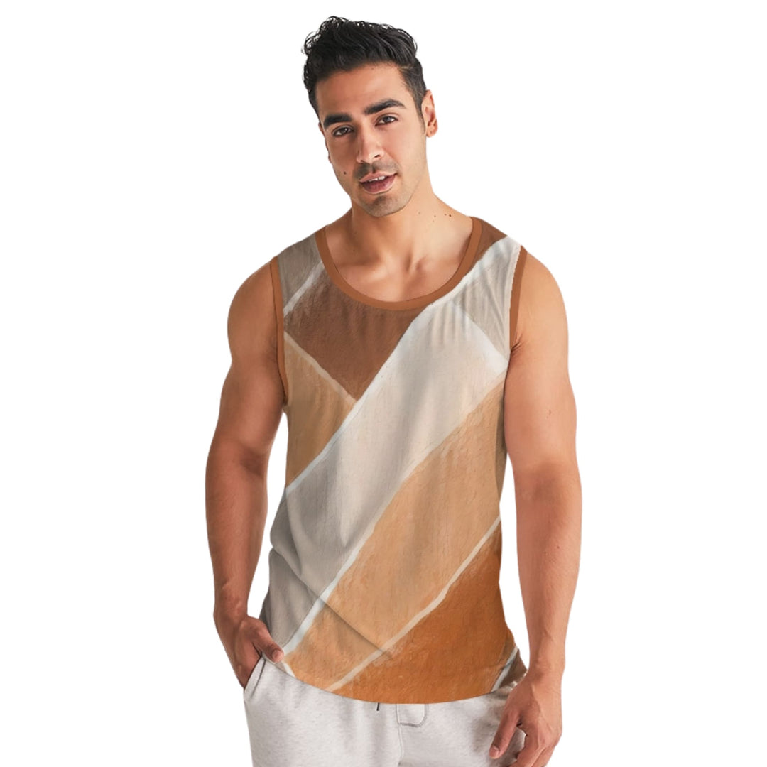 Mens Sport Tank Top Abstract Stone Pattern - Mens | Tank Tops | AOP