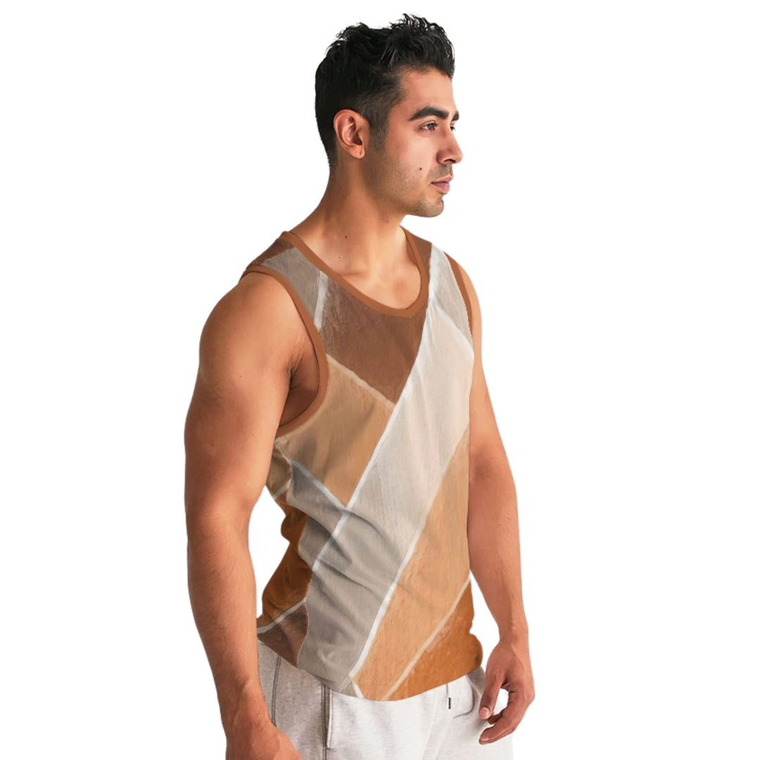 Mens Sport Tank Top Abstract Stone Pattern - Mens | Tank Tops | AOP