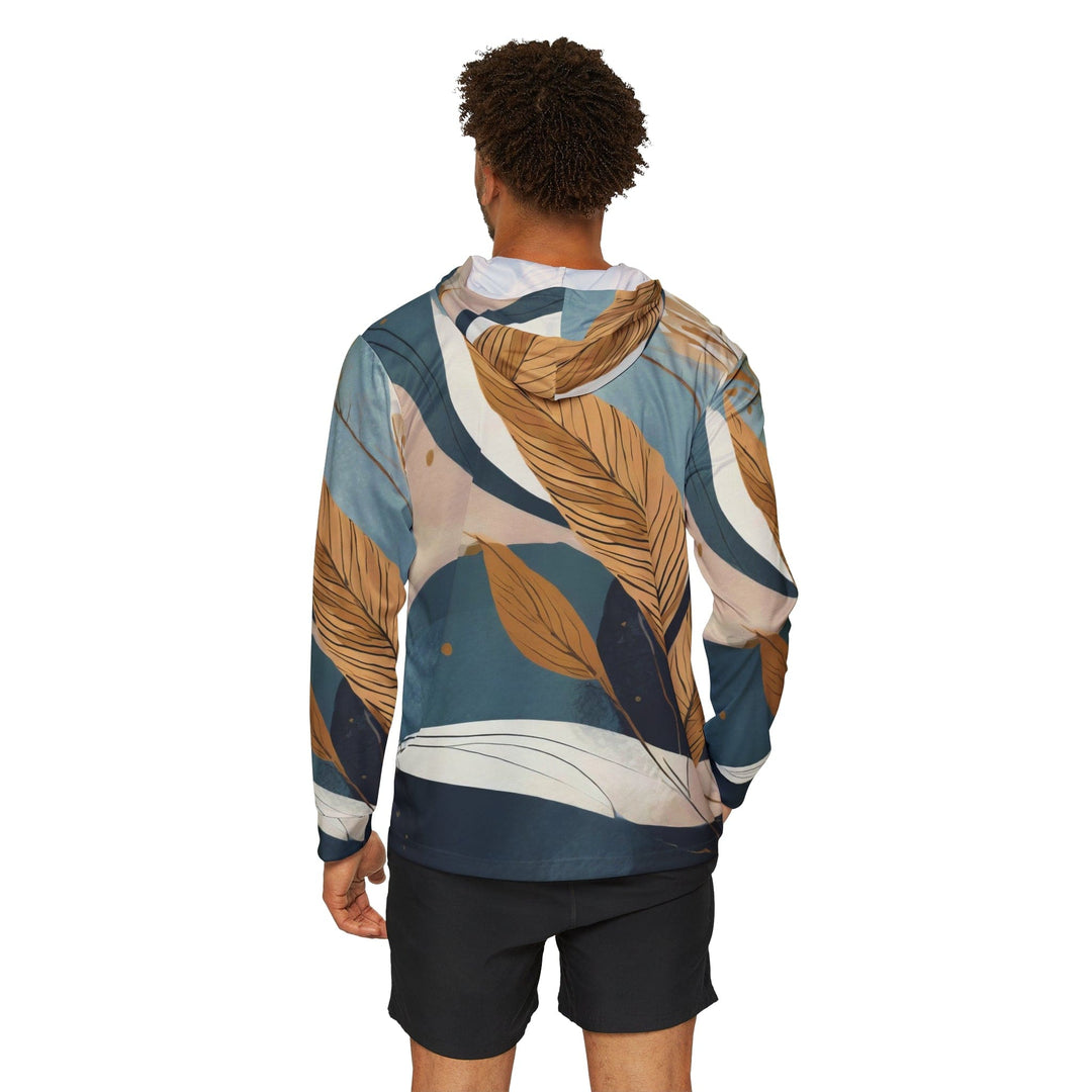 Mens Sports Performance Graphic Hoodie - Boho Style Print 38274 - Mens