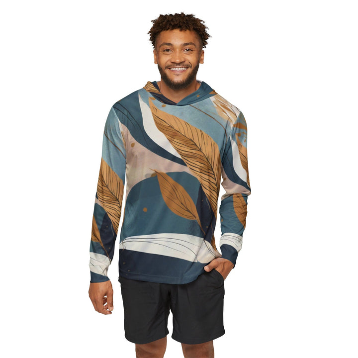 Mens Sports Performance Graphic Hoodie - Boho Style Print 38274 - Mens