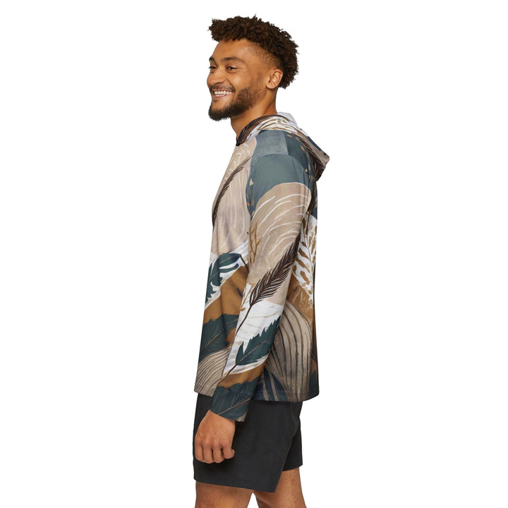 Mens Sports Performance Graphic Hoodie - Boho Style Print 84276 - Mens