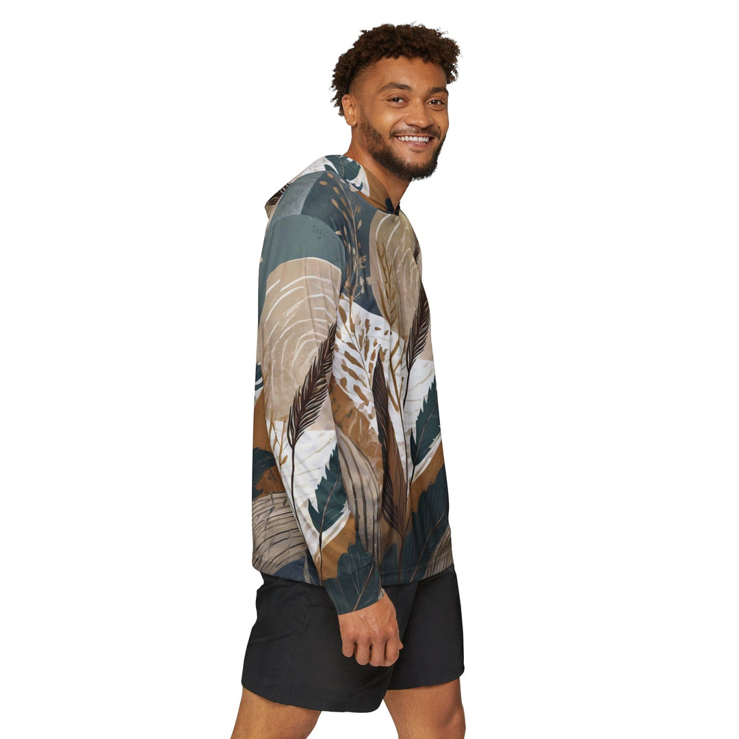 Mens Sports Performance Graphic Hoodie - Boho Style Print 84276 - Mens