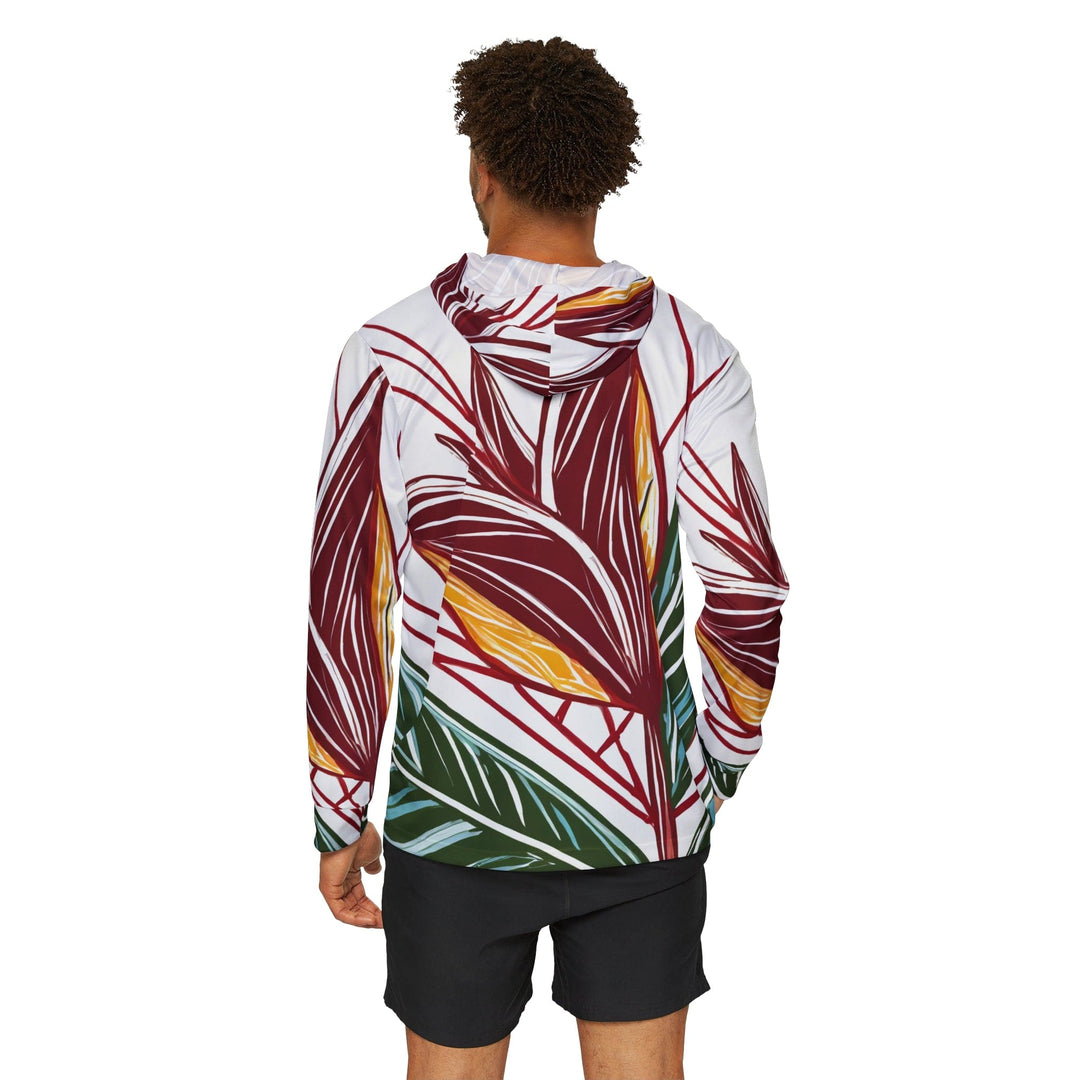 Mens Sports Graphic Hoodie Floral Line Art Print 8330 - Mens | Hoodies | AOP