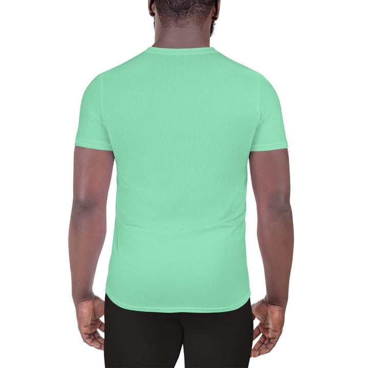 Mens Stretch Fit Athletic Sports T-shirt - Seafoam Green