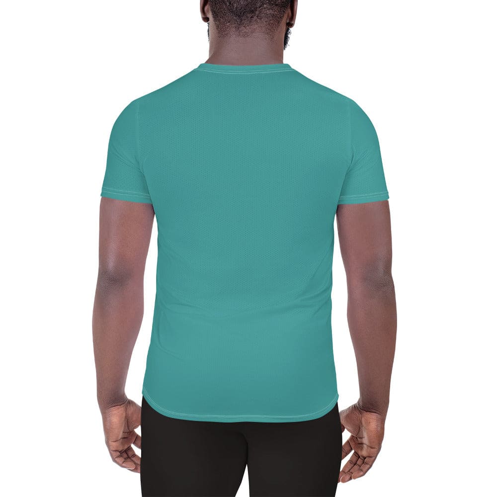 Mens Stretch Fit Athletic Sports T-shirt - Teal Green
