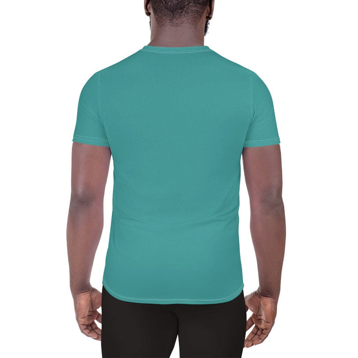 Mens Stretch Fit Athletic Sports T-shirt - Teal Green