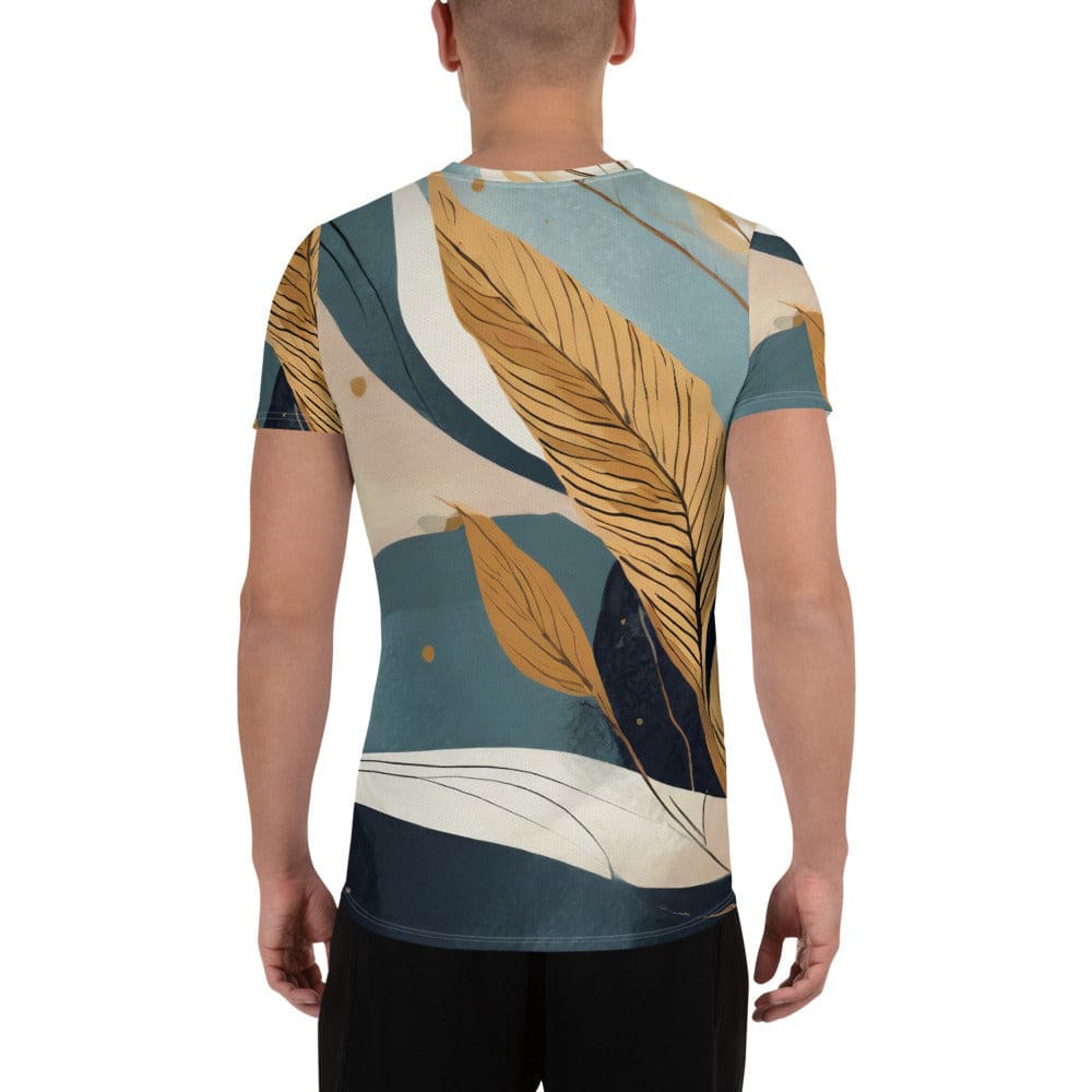 Mens Stretch Fit Athletic Sports T-shirt - Boho Style Print