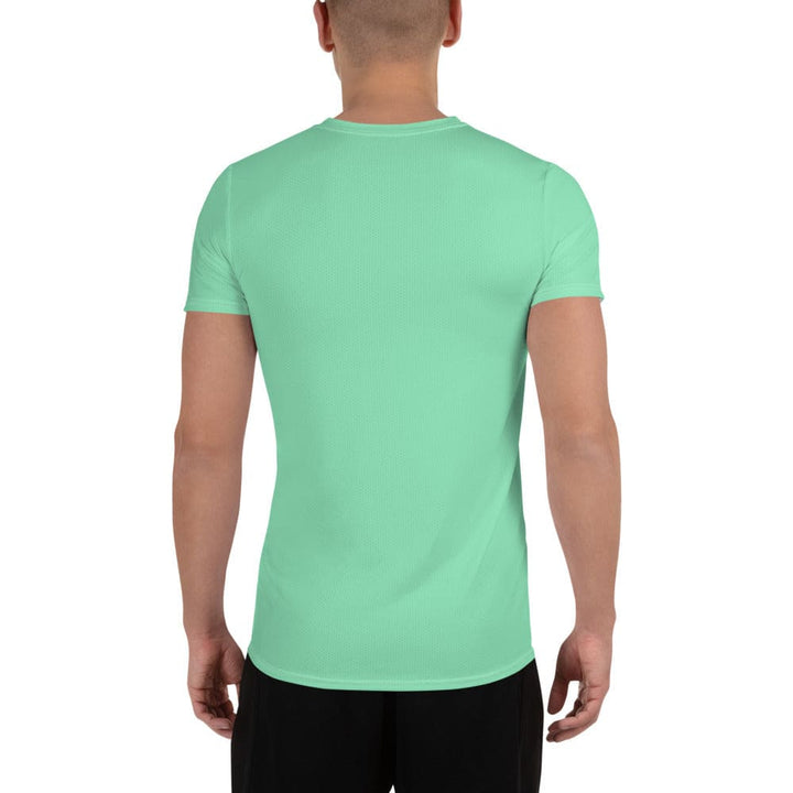 Mens Stretch Fit Athletic Sports T-shirt - Seafoam Green