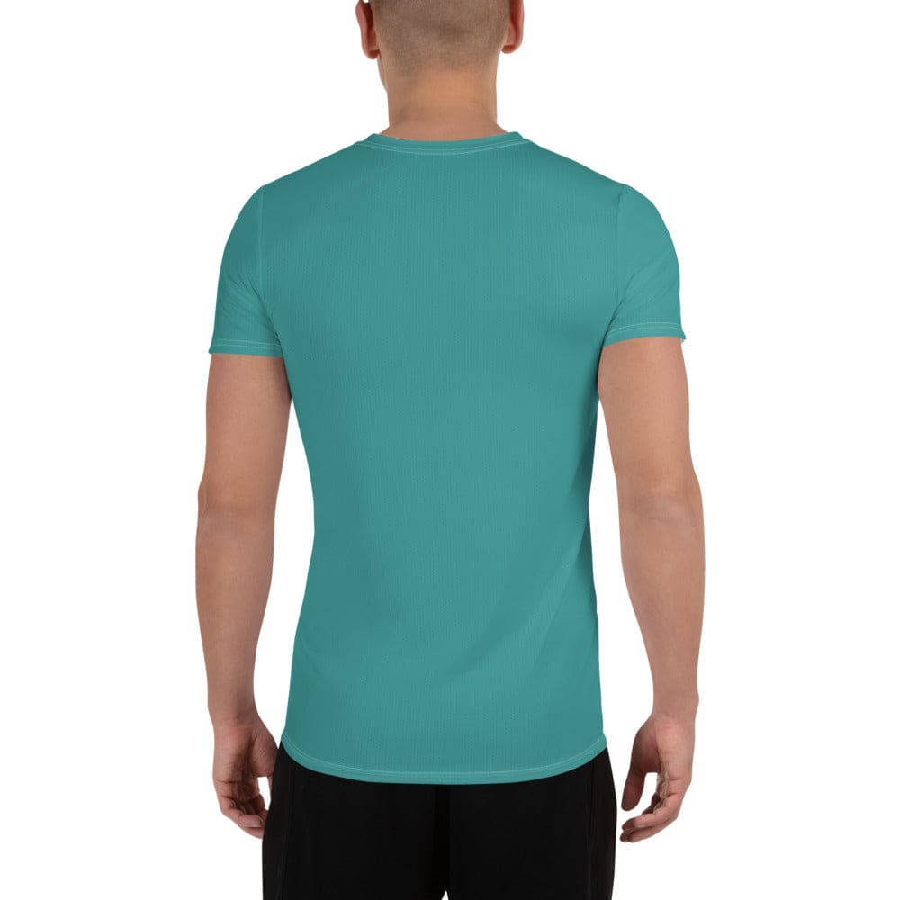 Mens Stretch Fit Athletic Sports T-shirt - Teal Green