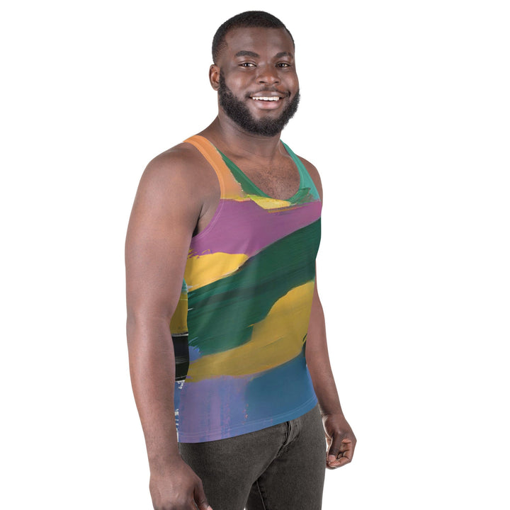 Mens Stretch Fit Tank Top Stand Firm
