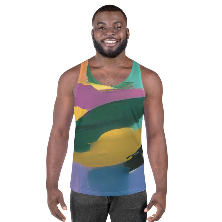 Mens Stretch Fit Tank Top Stand Firm