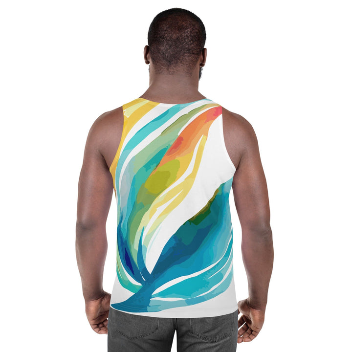 Mens Stretch Fit Tank Top Strength And Courage Design