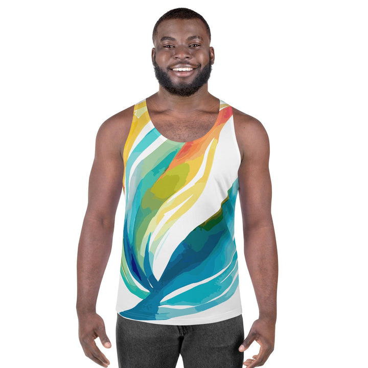 Mens Stretch Fit Tank Top Strength And Courage Design