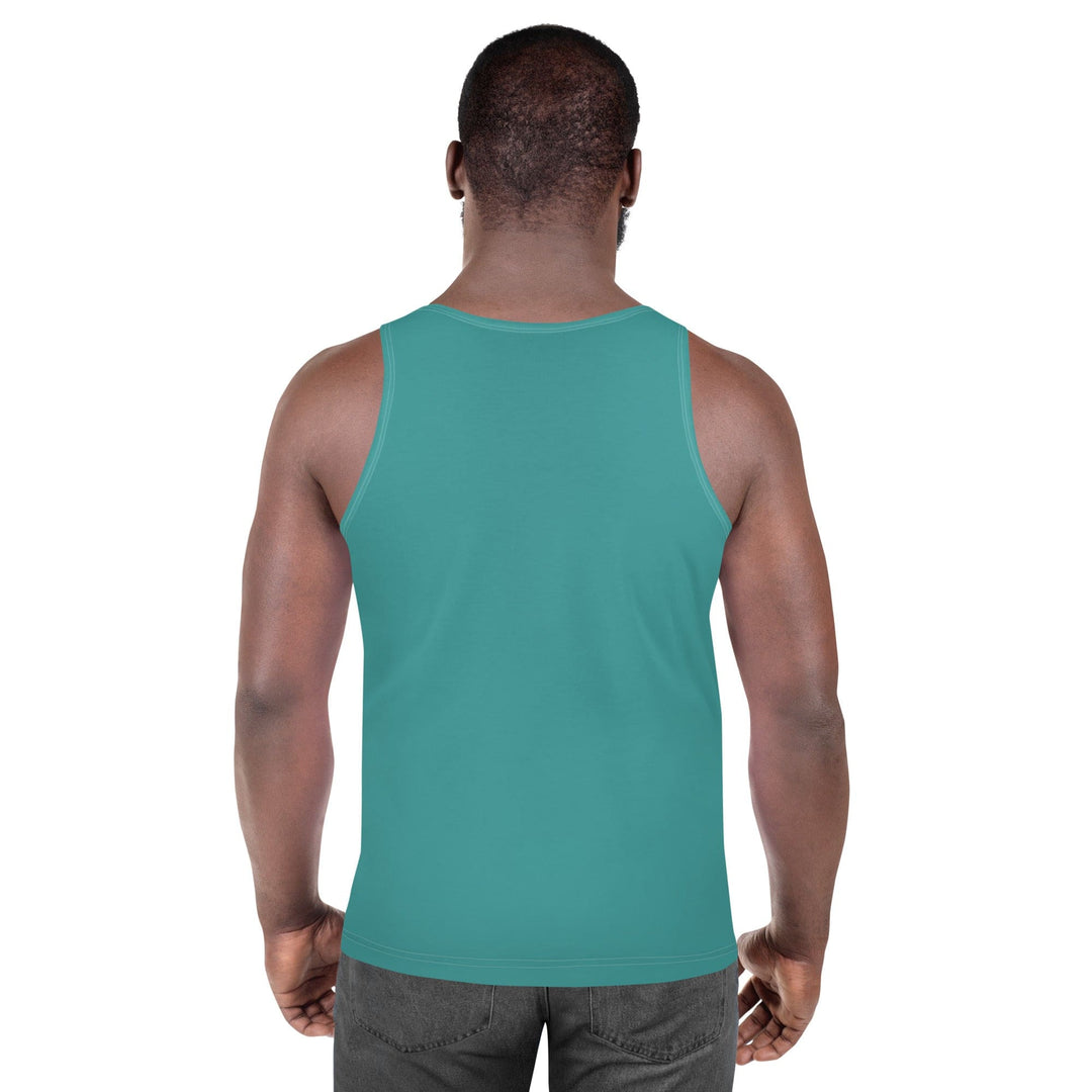 Mens Stretch Fit Tank Top Teal Green - Mens | Tank Tops | AOP