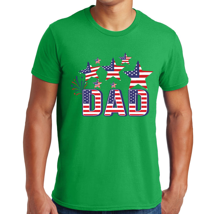 Mens T-shirt Dad Independence Day 4th Of July Celebration