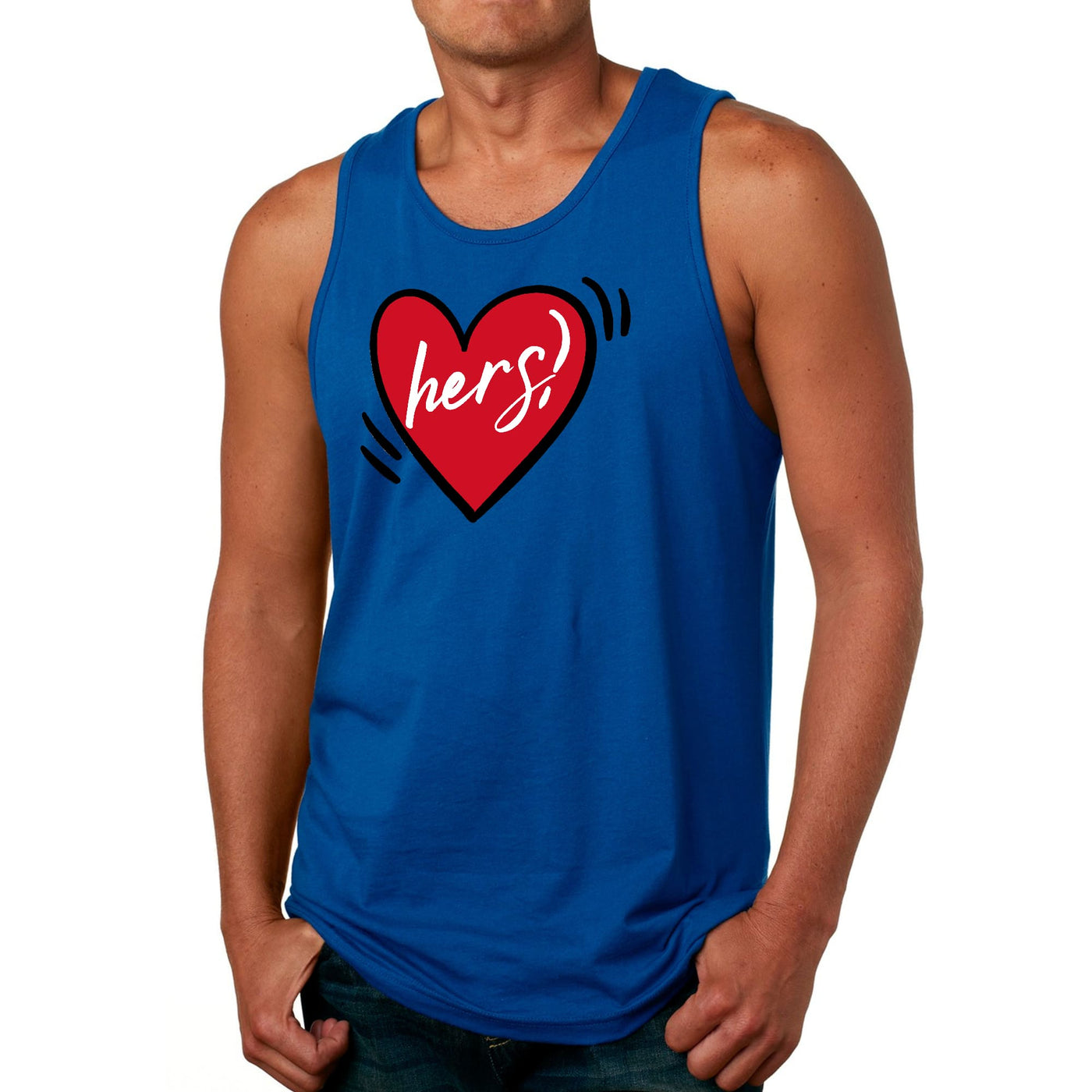 Mens Tank Top Fitness Shirt Say It Soul Her Heart Couples - Mens | Tank Tops