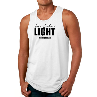 Mens Tank Top Fitness T-shirt Be The Light Inspirational Art - Mens | Tank Tops