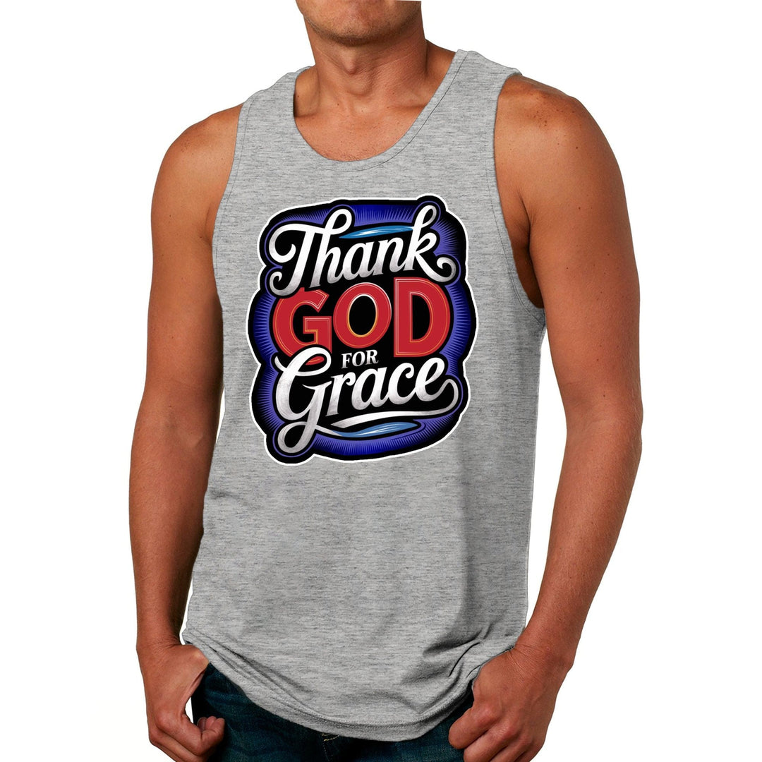 Mens Tank Top Thank God for Grace - Mens | Tank Tops