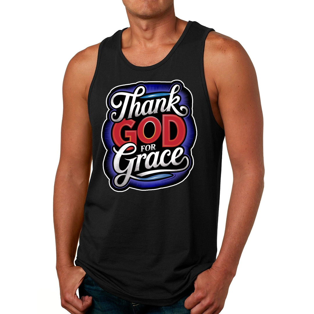 Mens Tank Top Thank God for Grace - Mens | Tank Tops